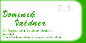 dominik valdner business card